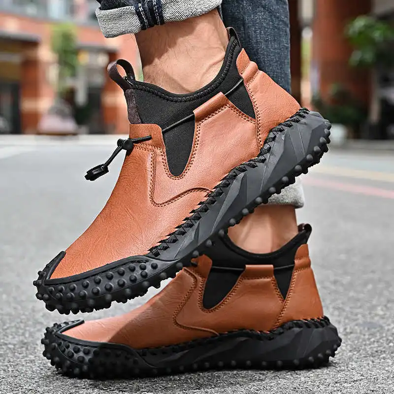 

Tan Without Laces Women Golf Shoes Running Boots Sneakers 49 Size Husband Sport High-end Model Snackers On Sale Botasky