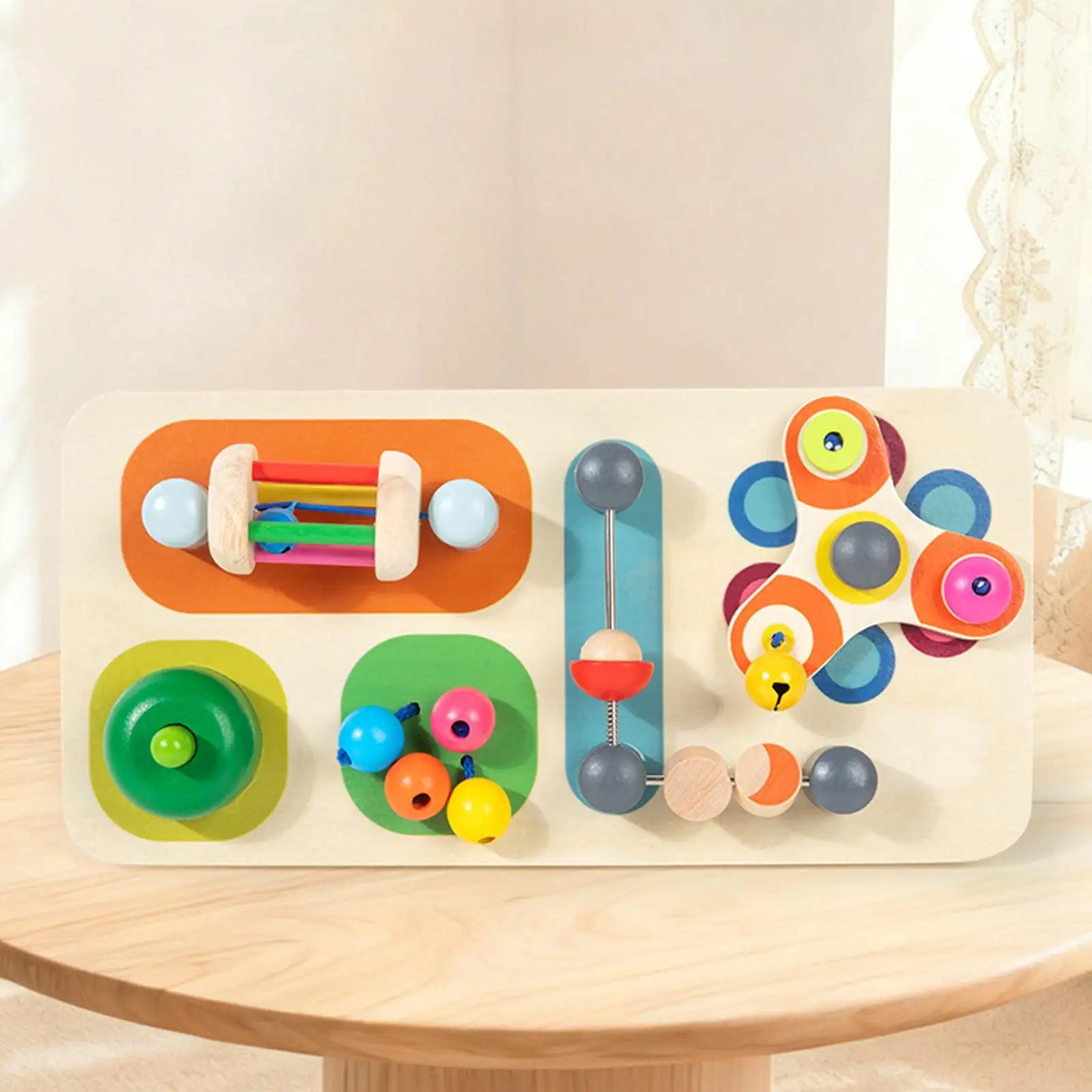 

Развивающая деревянная доска Монтессори для малышей, многофункциональная доска для развития координации рук и глаз