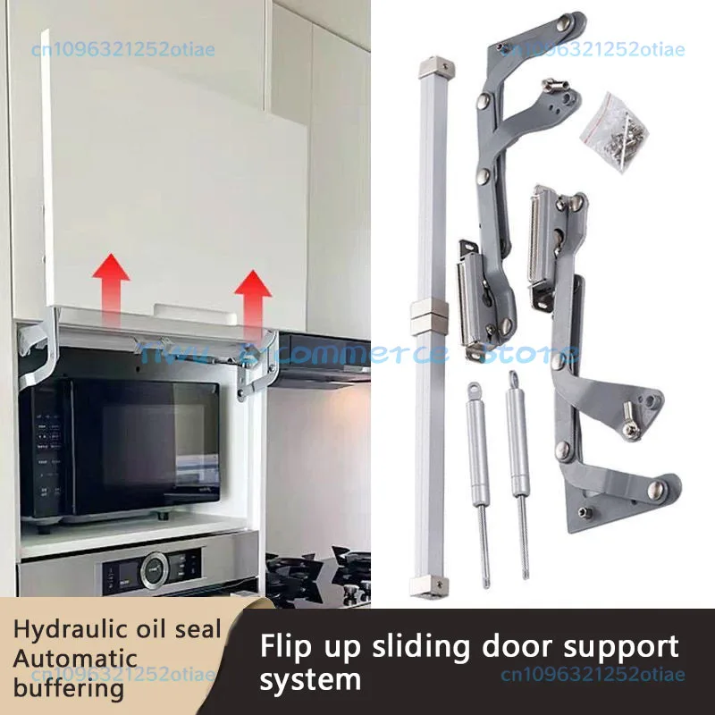 Lifting Hydraulic Cabinet Door Support Rod Hanging Cabinet Door Bracket Translation Upper Flip Door Pull Rod Accessories BB