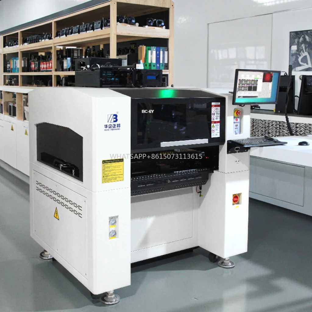 Equipo de producción SMT de venta caliente, máquina automática de recogida y colocación Vertical de 6 cabezales, máquina para fabricar LED SMD de alta precisión Smt