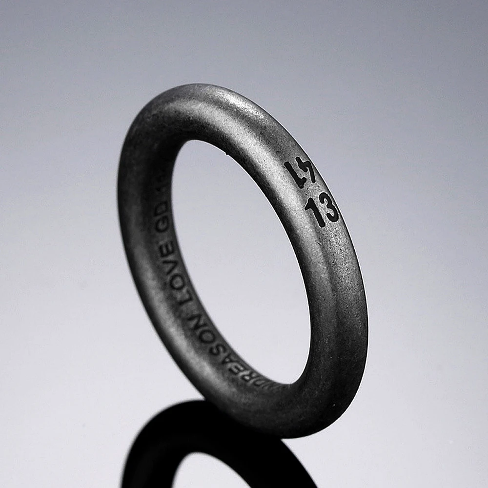 Bague de couple créative punk en acier inoxydable pour hommes et femmes, bague de fiançailles de mariage, bijoux pour filles, cadeaux pour petit ami, vente en gros, 1314