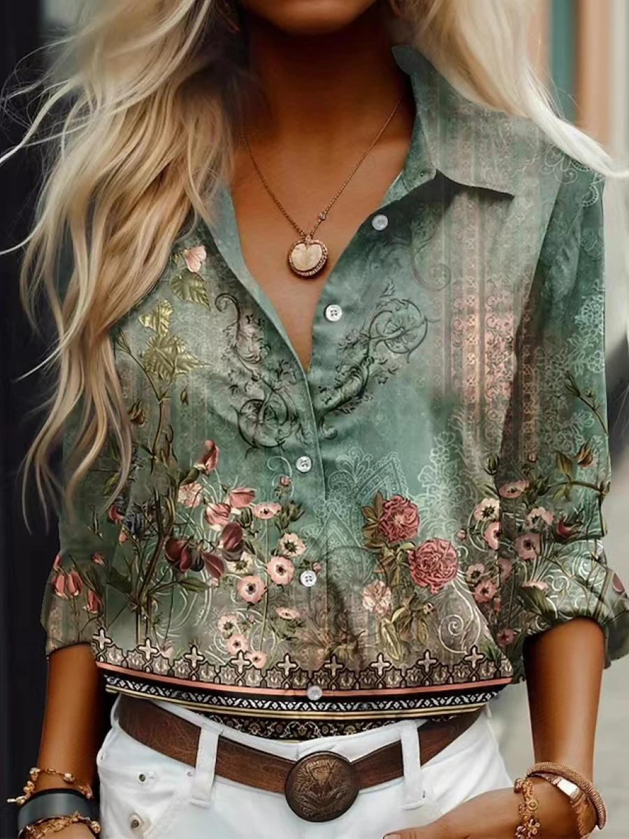 Elegant Shirt Women Fashion Woman Blouse Long Sleeve Shirt Women New Casual Shirt