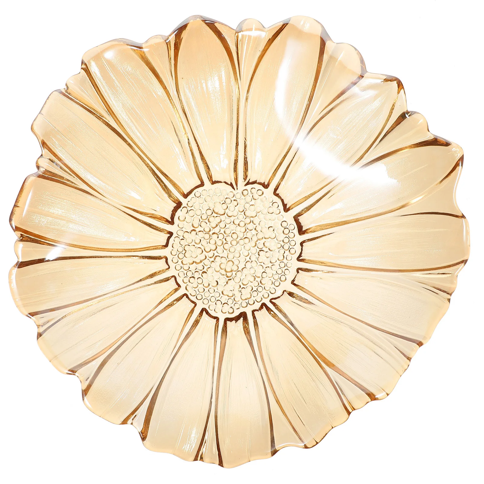 

Refined Glass Fruit Display Plate for Home Kitchen Use Cake Cupcake Candy Snack Storage Serving Tray Decor Glass Fruit Plate