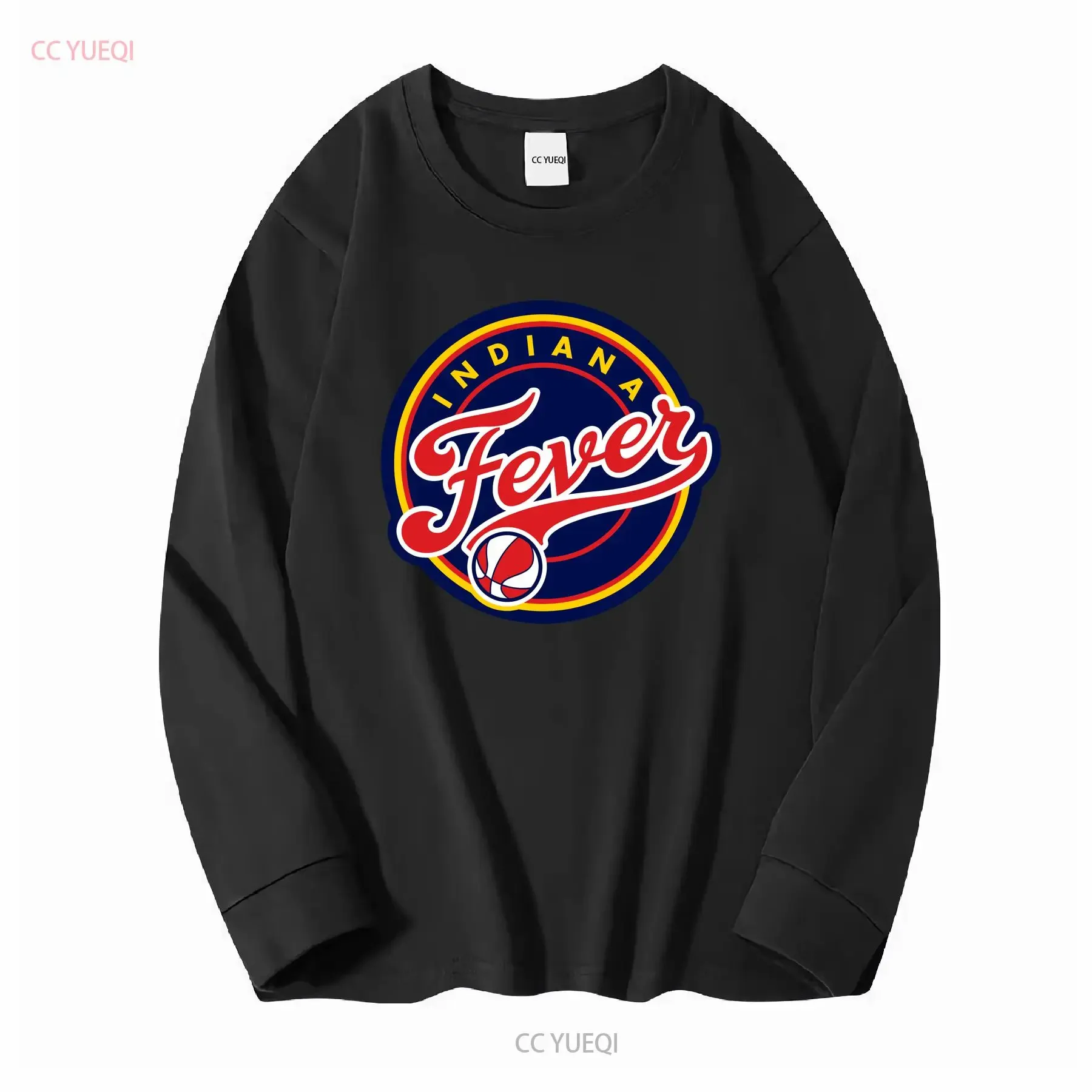 HOT SALE Men's Red Indiana Fever Logo Basketball WNBA Multicolor T Shirt S 5XL vintage Washed homme graphic Stylish Soft Unisex