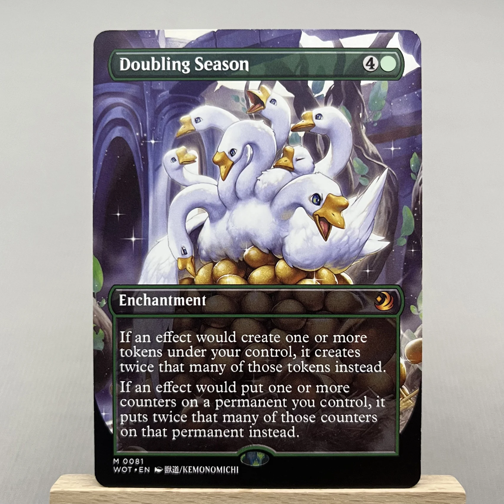 WOT LCC HOLO4-Ⅰ03 Tcg proxy magical cards Rhystic Study Smothering Tithe Doubling Season Parallel Lives the Chalice gathering