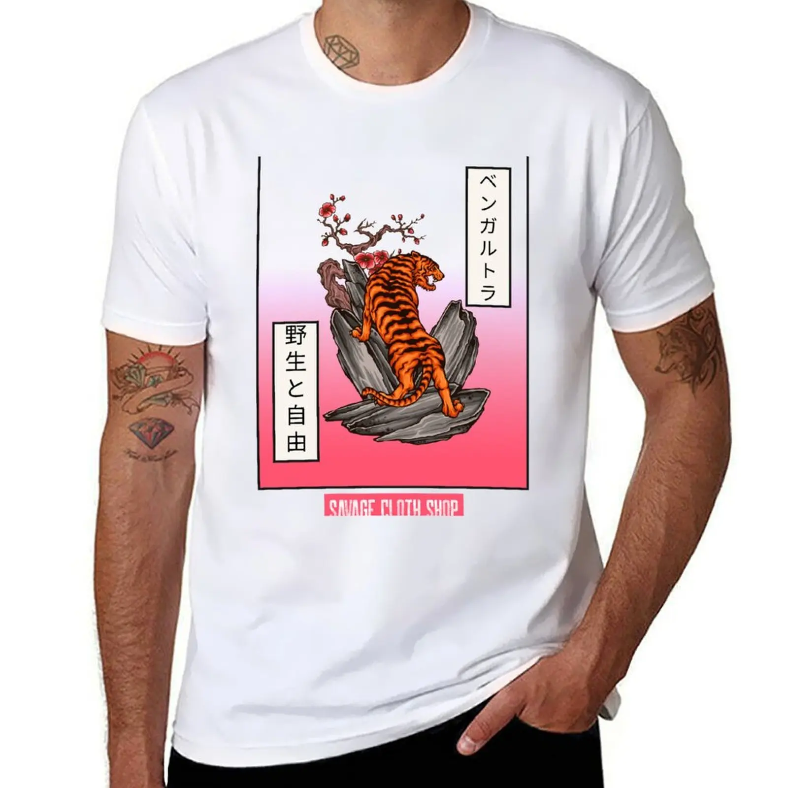

Japanese Tiger T-Shirt t shirts for man cotton t shirt man casual T-Shirt