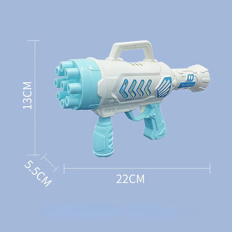 9 Hole Bubble Gun Soap Bubble Maker Outdoor Toys for Kids Automatic Electric Soap Maker Pomperos Blower Gifts Wedding Party Toys