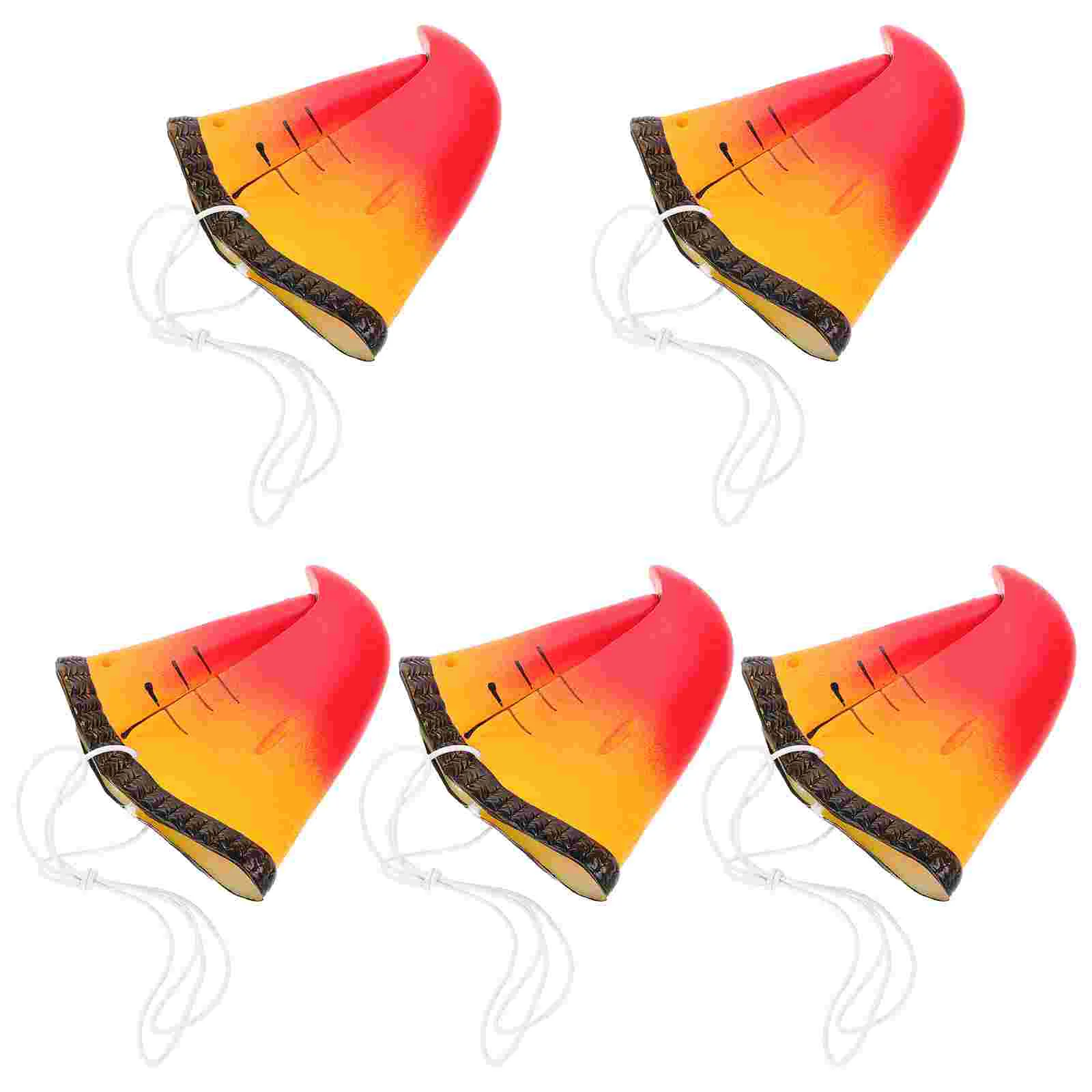 

5 Pcs Props Parrot Nose Mask Man Staff Halloween Toys Vinyl Long Costume Compact