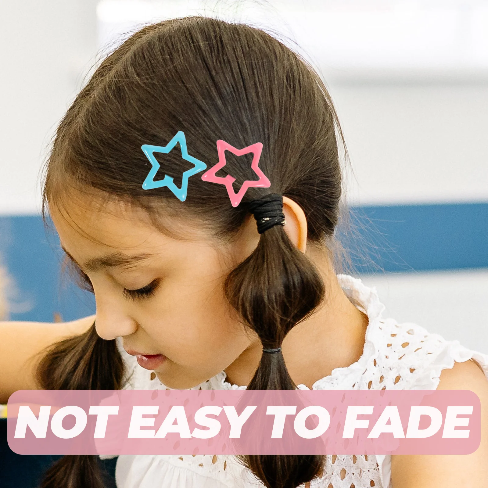 

50pcs Children Clips Girls Accessories Ages 8 12 Star Shaped Iron Cute Decorative Hair for Kids Birthday School