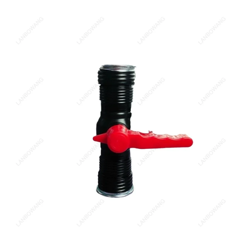 Gas Mask Y-Connector Tee Switch Adapter for Dual Cylinder or Twin Bag Independent Air Channel Control