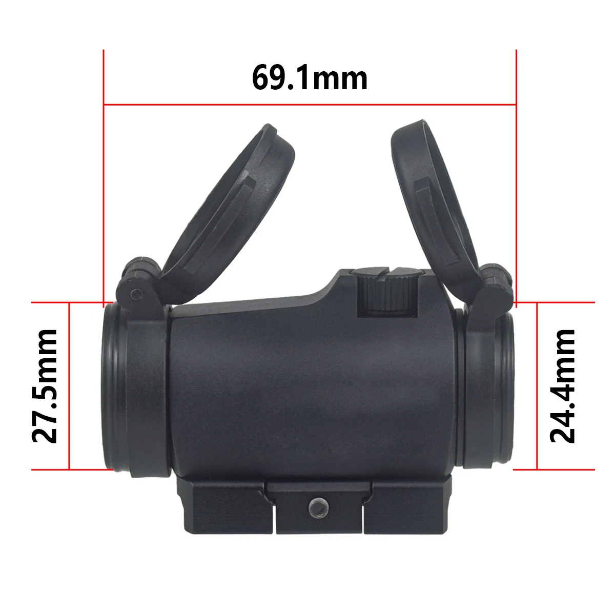 Tactical 2 MOA Red Dot Sight 1x22mm Reflex Sight Optics Scope with 1.54 1.93 1913 Mount For AR15 HK416 Rifle Hunting Airsoft view 4