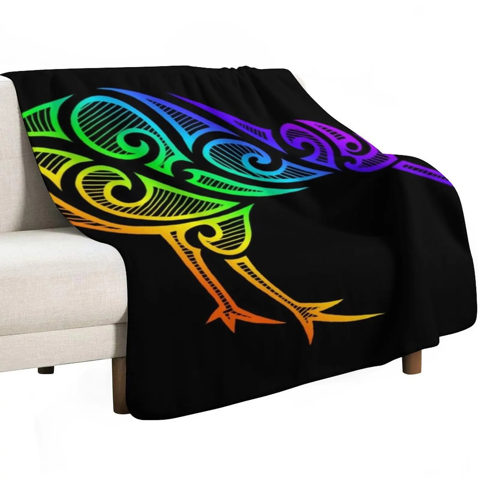 Maori kiwi bird Throw Blanket Picnic Hairys Flannel Fabric Blankets For Sofas anime cosplay anime Blankets