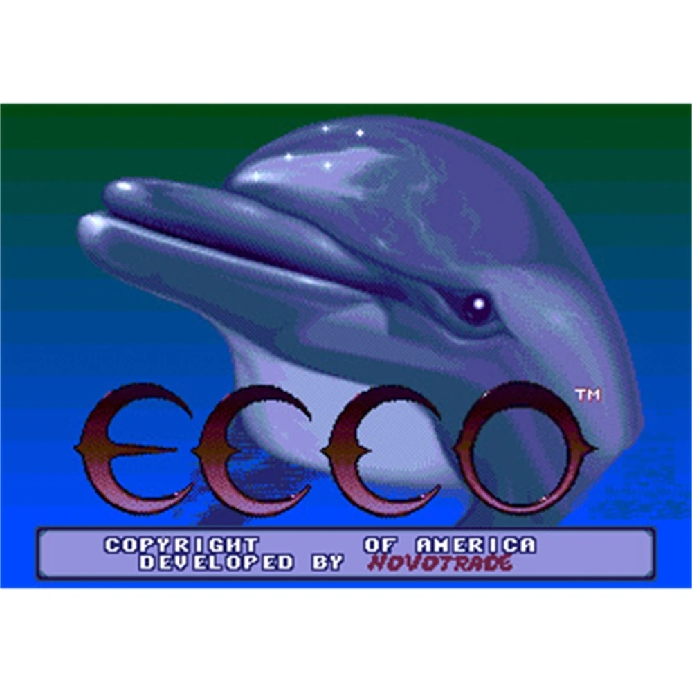 Ecco-tarjeta de juego MD de 16 bits para Sega Mega Drive, Genesis, envío directo