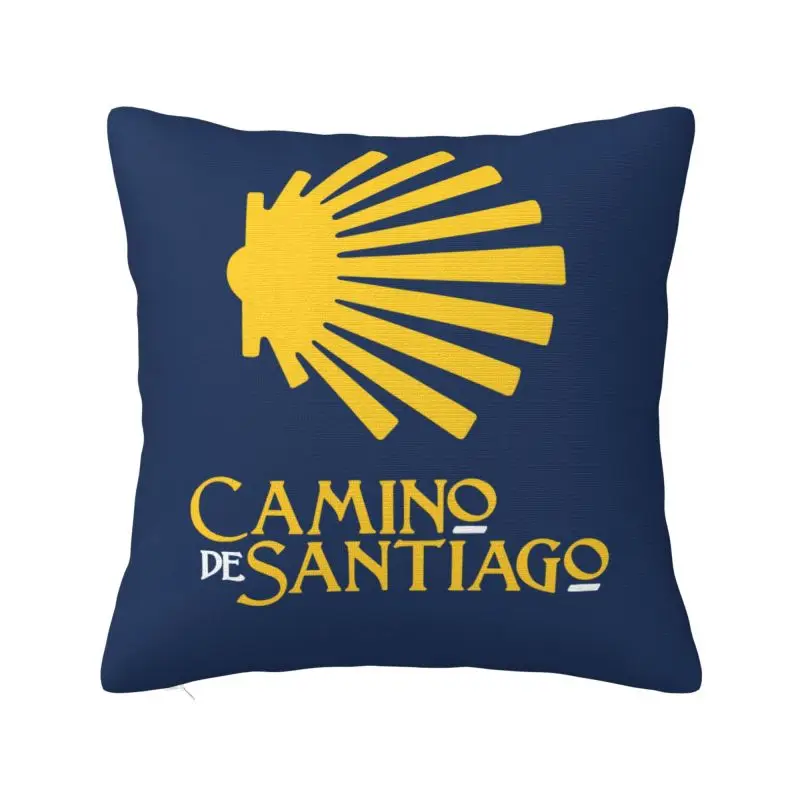Custom Camino De Santiago De Compostela Shell Saint Throw Pillowcase Luxury Cushion Cover Velvet Pillowcase