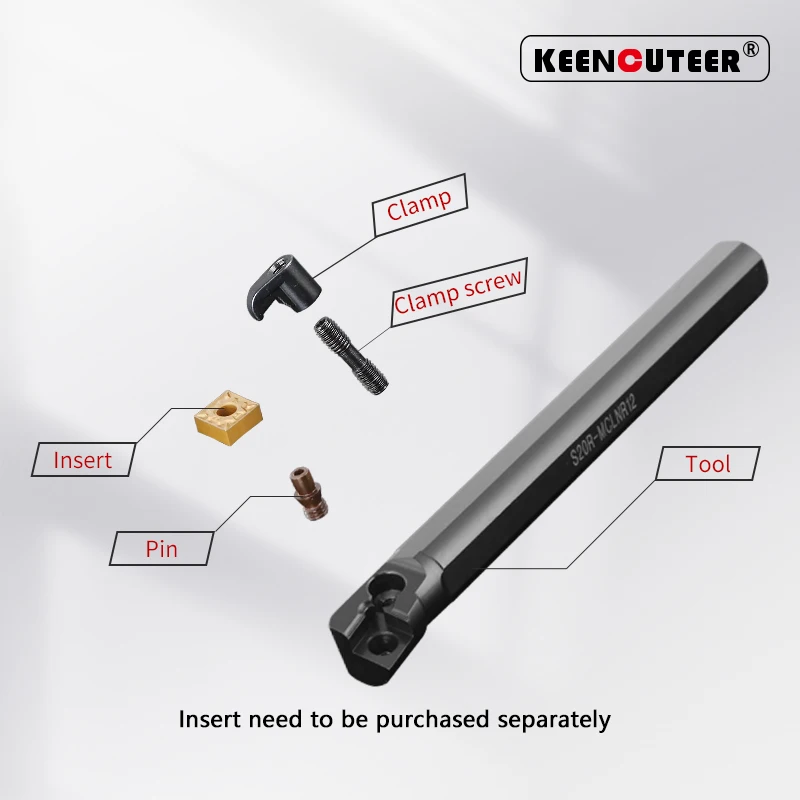 Internal Turning Tool -MCLNR/L S16Q-MCLNR S20R-MCLNR S25S-MCLNR S32S-MCLNRLathe Bar Turning Holder CNC Cutting Tool Cutter Bar