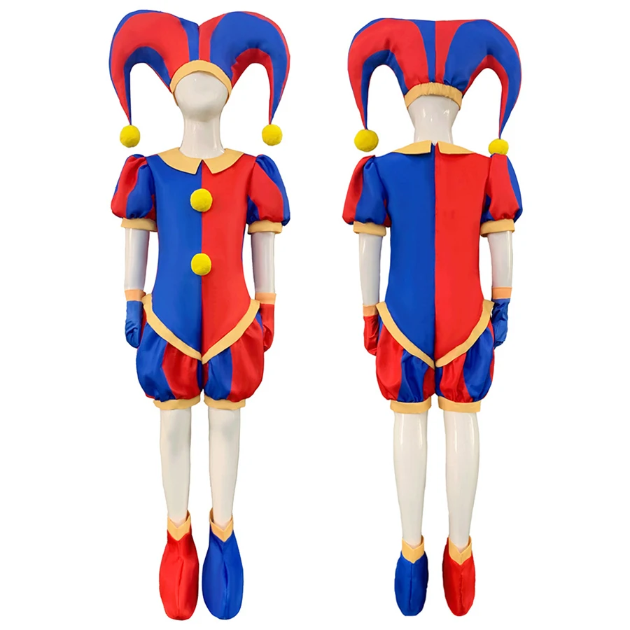 The Amazing Digital Circus Cosplay Pomni Costume Ragatha Jax Caine Cartoon Cosplay Jumpsuit Child Halloween Christmas Costumes