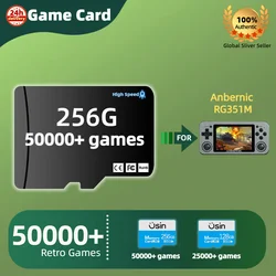 TF Game Card For Anbernic RG351M RG351P  Memory Card High Speed Plug&Play PSP PS1 NEOGEO GBA GBC SD 256G 50000+ Retro Games 128G