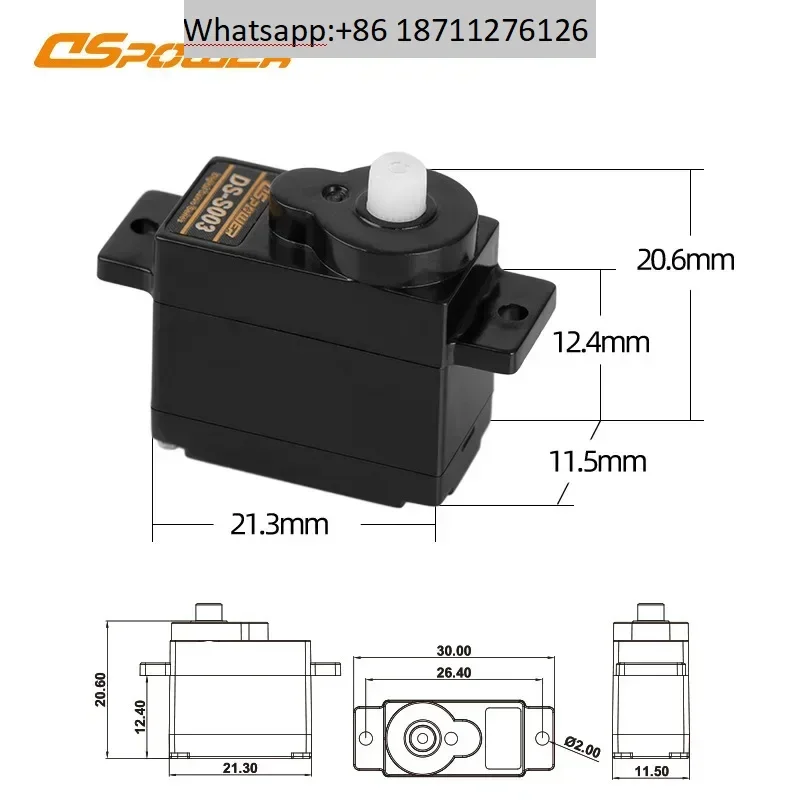 modele-d'avion-servo-numerique-5g-personnalise-avion-a-voilure-fixe-avion-a-battant-modele-d'helicoptere-micro-servo-10-pieces