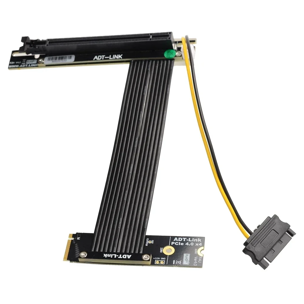Adt-link-ユニバーサルnvmessd延長ケーブル、pci-e 4.0x16、gen 4、m2