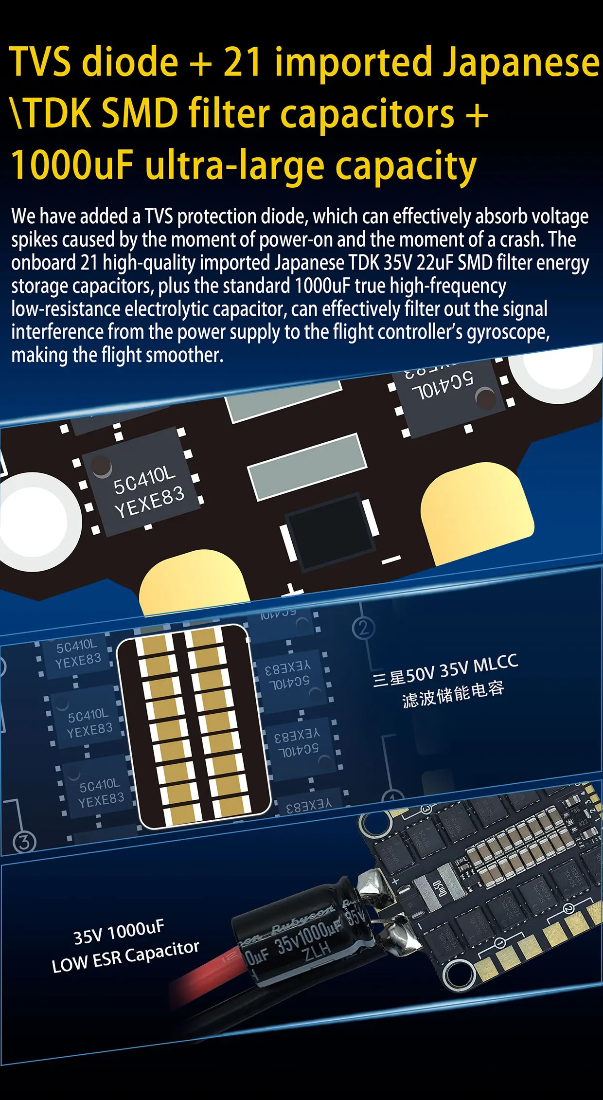 F405 F405HD / F7 F722 Flight Controller / F4 V3S Plus FC + 60A 4in1 BLheli_S ESC Stacks 30.5*30.5mm For RC FPV Racer Drone