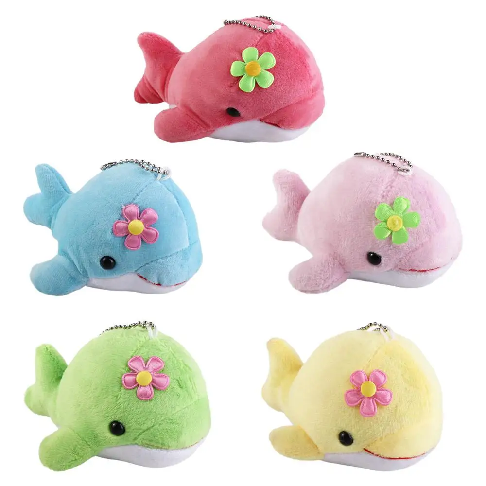 Gift Stuffed Animals Kid Toys Bag Pendants Small Pendant Stuffed Keychain Plush Key Chain Car Key Rings Dolphin Plush Toy