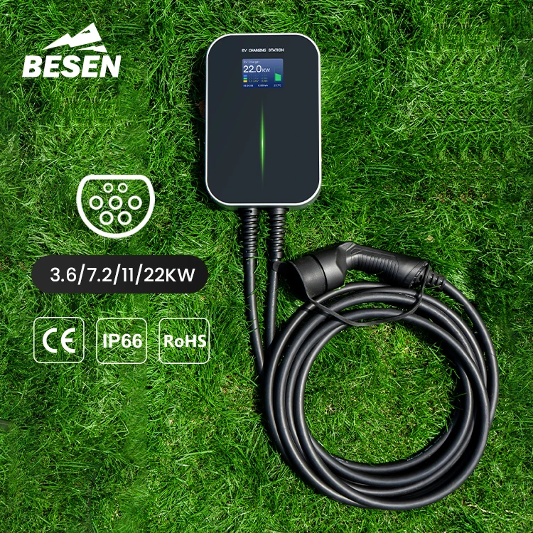 BESEN IEC62196-2 Standard 22 kW EV CHARGER for Electric Vehicle Fleet