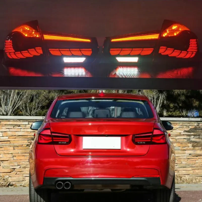 M4 GTS Design Style Full LED Dynamic Tail Lights With Sequential Turn Signal For BMW 3 Series F30 M3 F80 2013-2019