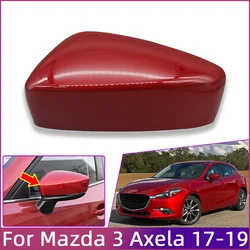 External Rearview Mirror Shell Cover For Mazda 3 Axela 2017 2018 2019 Out Side Door Mirror Cap Housing Lid High Quality Painted