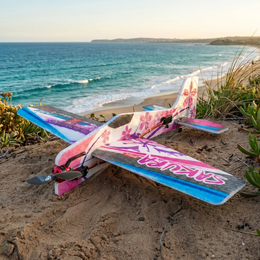 E44 Sakura Plus 600mm 270g EPP 3D Trainer Kit | Fixed-Wing RC Plane Airframe DIY for 3D Flying