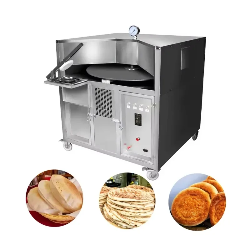 Oven Naan Electric Tortilla Naan Arabic Pira Bread Pita Rotary Oven Gas Lebanese Bread  Oven For Home Use