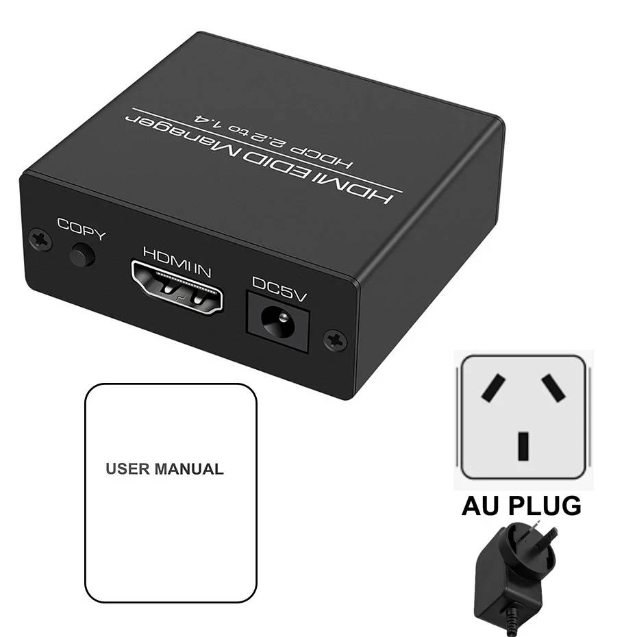 HDmatters HDMI EDID Manager 4K 60Hz HDMI EDID Feeder EDID Emulator Emulation HDMI EDID Probleme Arzt HDMI 2.0 EDID Adapter Konverter 6