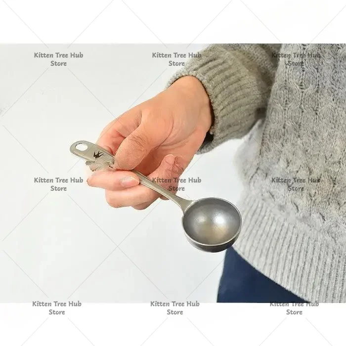Coffee bean dosing spoon 18-8 stainless steel long handle coffee powder spoon tea cocoa powder
