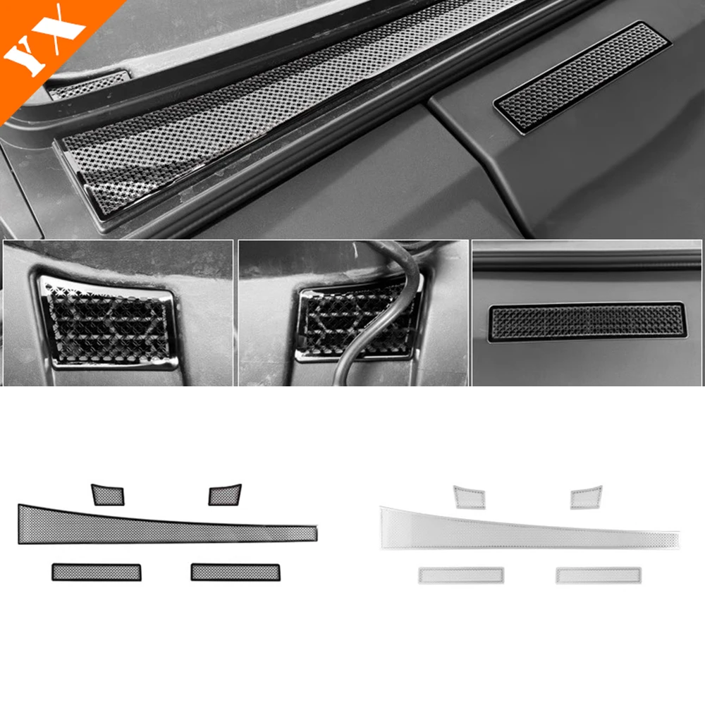 

For Denza N9 2025 2026 accessories Stainless Black Silver Car Engine Air Intake Cover Automotive Sticker Cover Decoration Frame