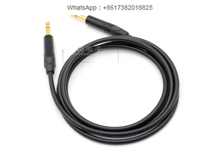 Big three core stereo sound frequency line balance 6.35 to 6.5 connection signal line