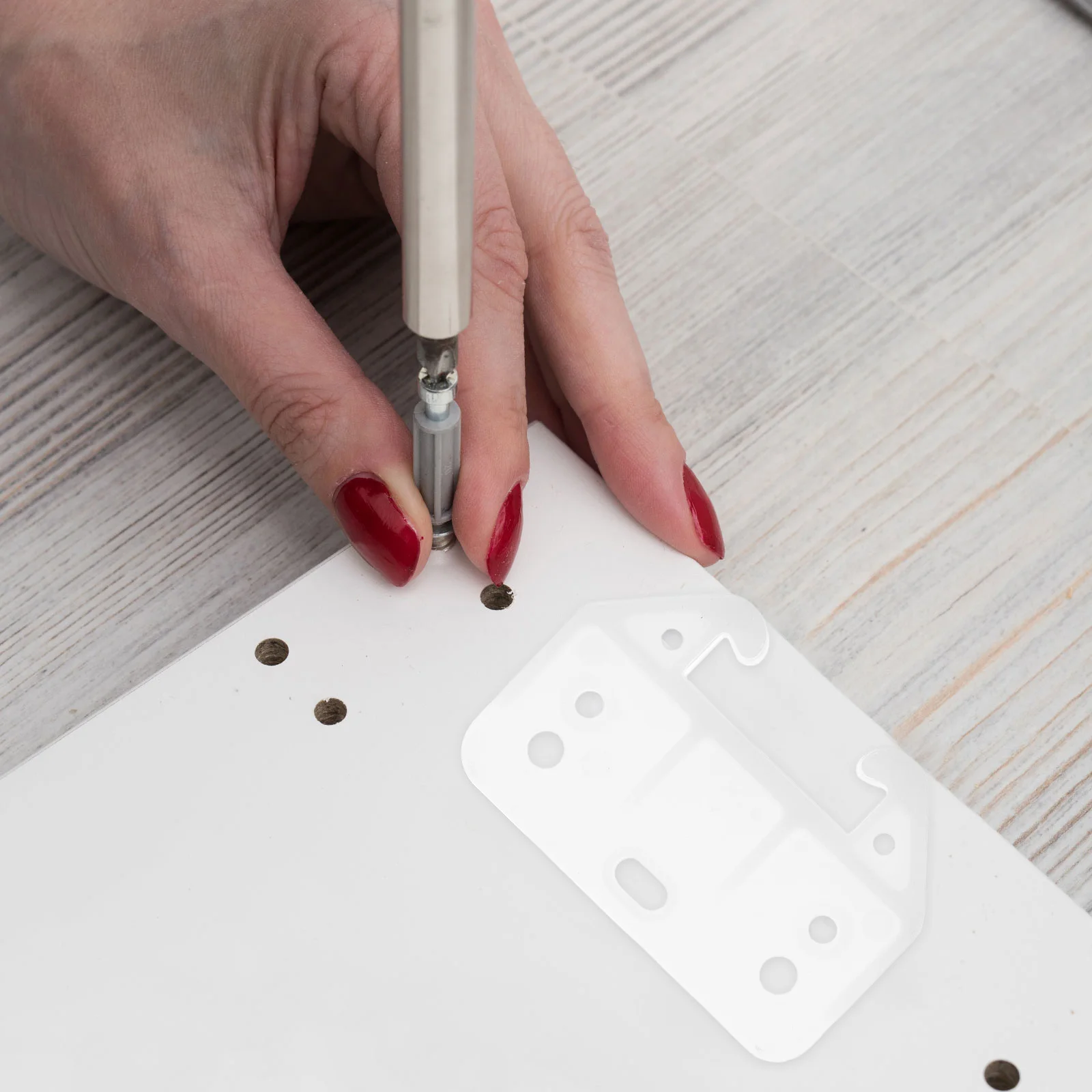 

1Set Plastic Drawer Track Brackets Durable Replacement Parts for Furniture Cabinet Kitchen Drawers Smooth Operation