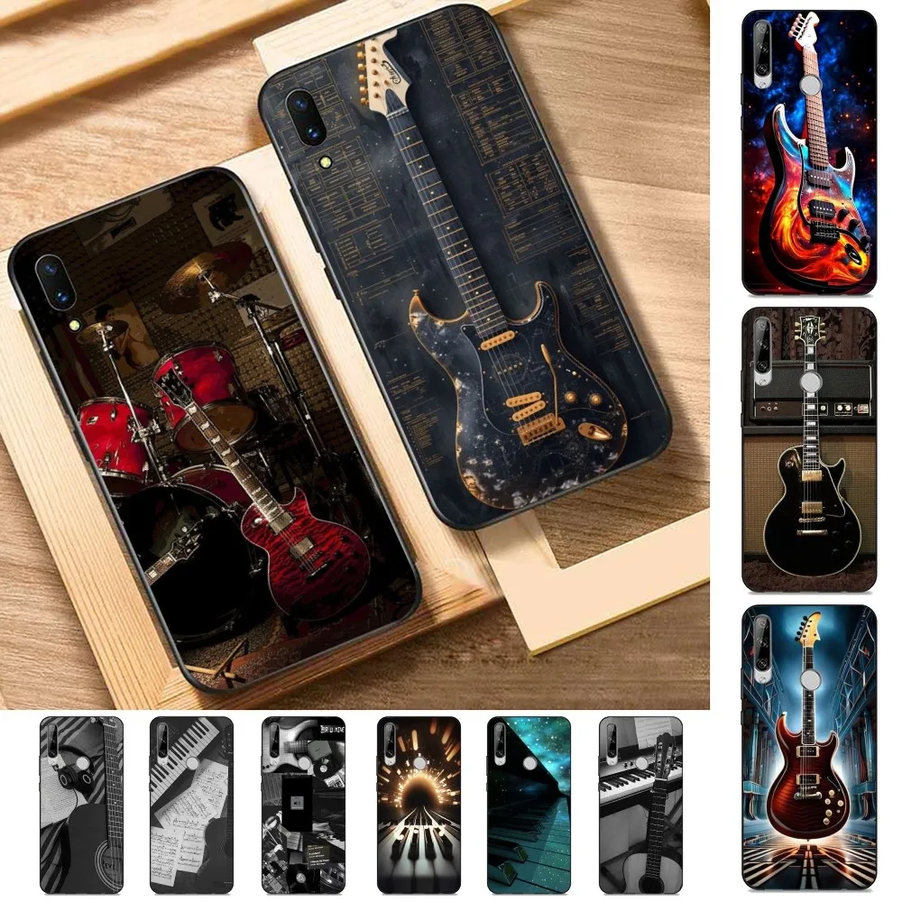 Music Instrument Guitar Piano Phone Case For Huawei Y9 6 7 5 Prime Enjoy 7s 7 8 Plus 7a 9e 9plus 8E Lite Psmart Shell