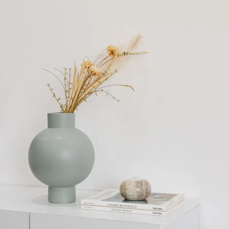 

ins ceramic vase living room flower arrangement ornament, dining table countertop dried flower device soft decoration