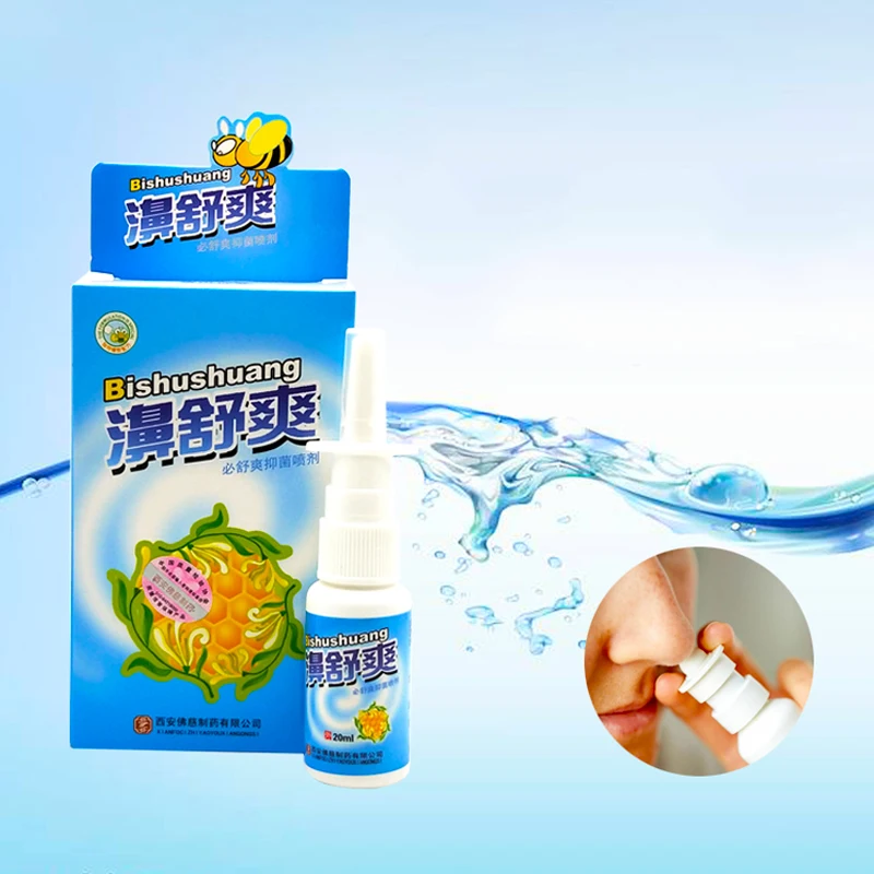 Nature Herbal Bactericidal Nasal Spray Clean Make Nose Comfortable Nose Drop Runny Dry Itching Congestion Nose Care