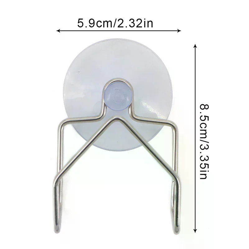 Stainless Steel Suction Cup Drain Rack Sponge Holder Brush Soap Dishwashing Liquid Drainer Kitchen Sundries Organizers