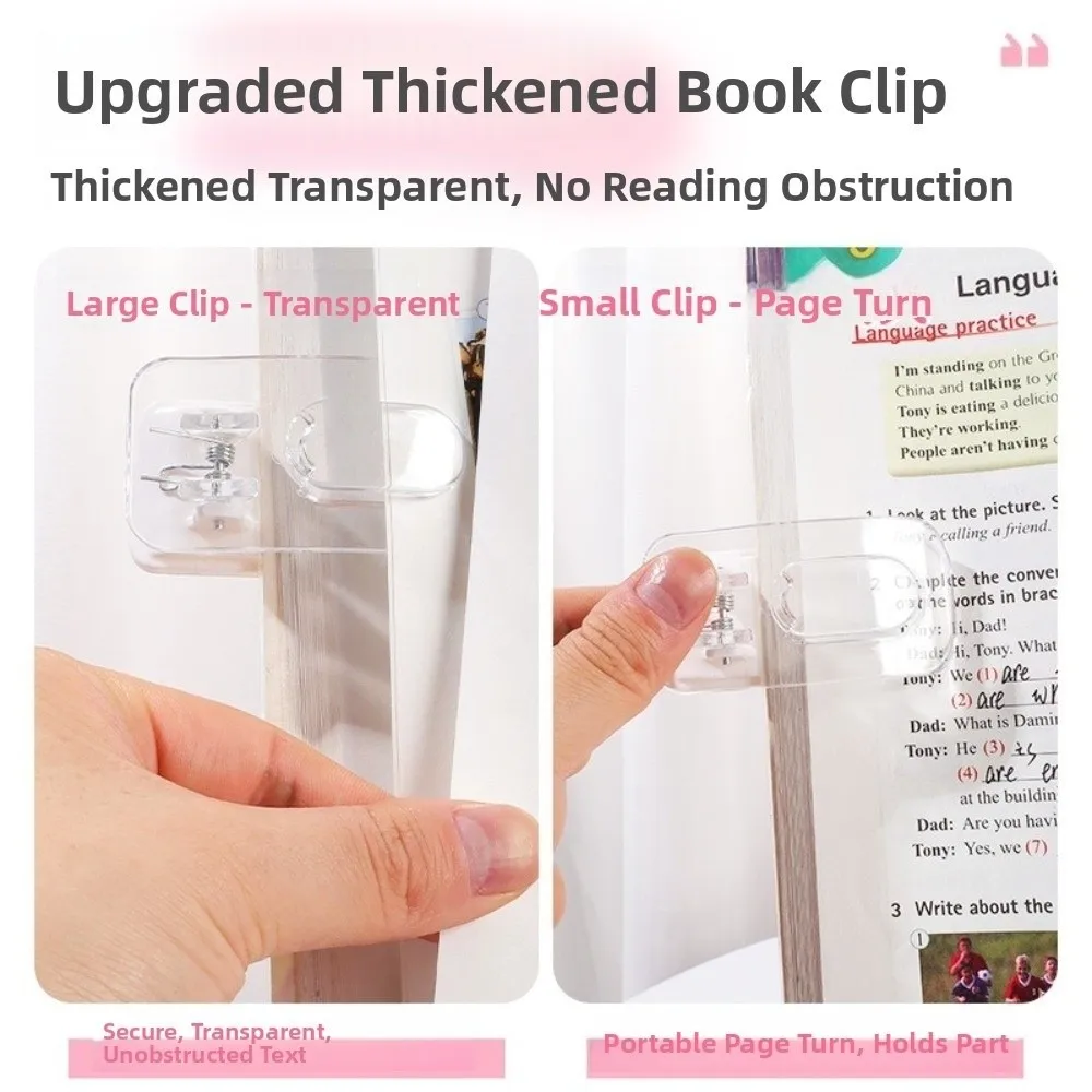 Height Adjustable Lifting Reading Bookshelf Multifunctional with Page Clip Children Reading Stand Folding Non-Slip Base