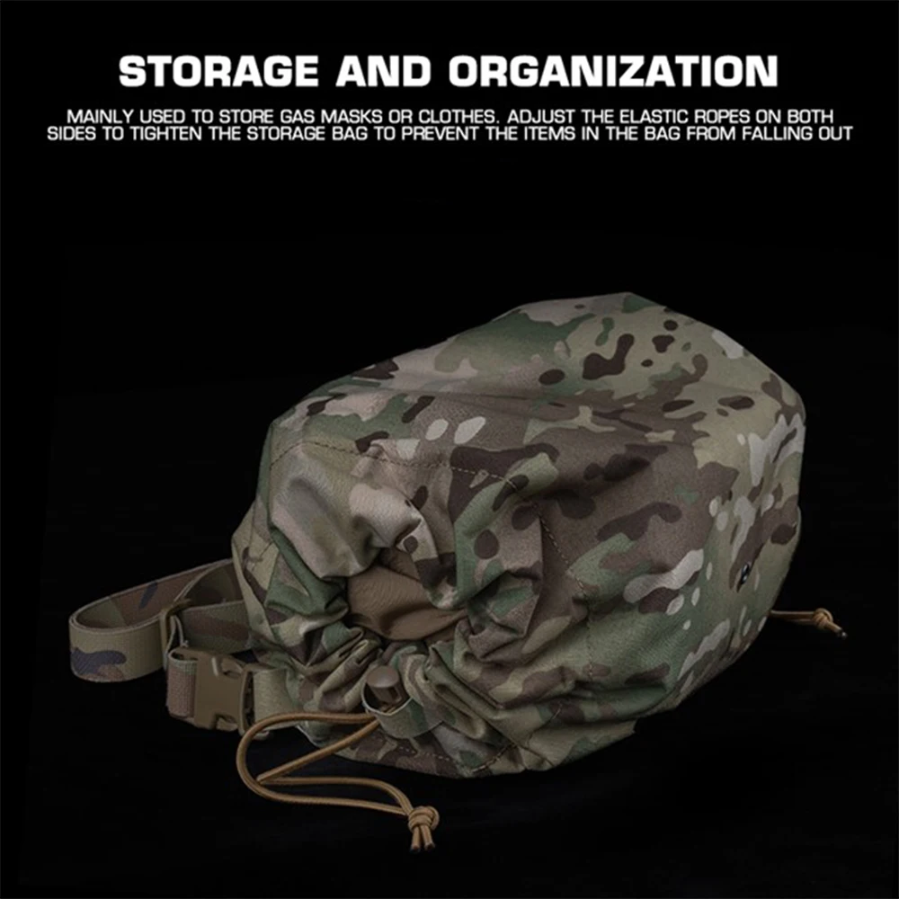 Tactical Multi-function Gas Mask Bag Survival Emergency Professional Equipment Pouch for Gas Mask Respirator-Gear