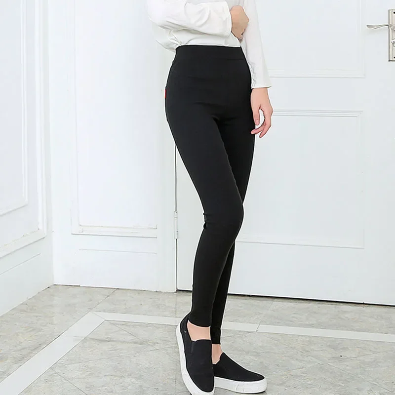 2026 Neue Herbst Schwarze Bleistifthose für Damen Koreanischer Stil Enge Stretch Büro-Damenhose Elegante Bequeme Knöchellange Jeans – Detail 7