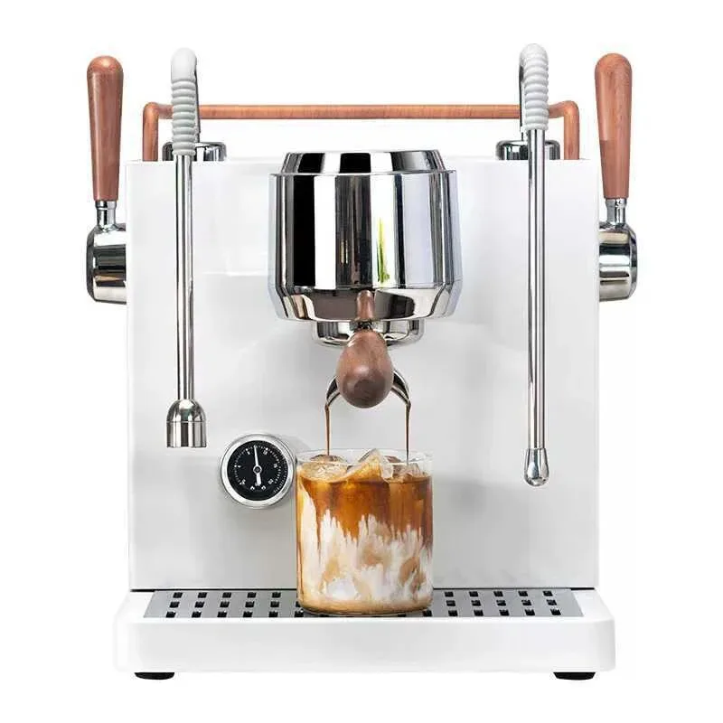 Espresso Coffee Machine Cappuccino Latte and Mocha Semi Automatic Italian Concentrate Integrated Coffee Machine for Milkt DR7107