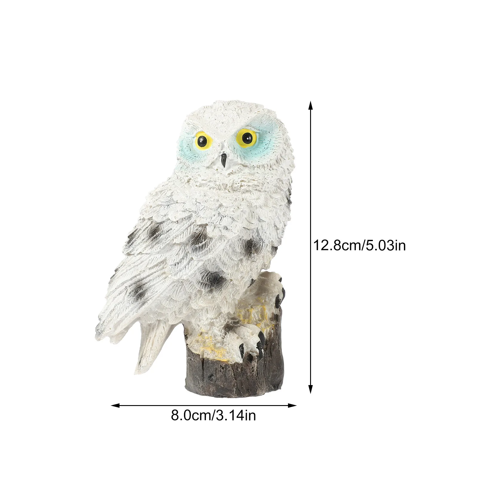 الراتنج البومة تمثال حديقة النحت الديكور في الهواء الطلق المشهد زخرفة الزخرفية البومة الزينة حديقة النحت #5