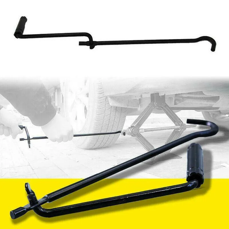 Car Steel Crank Handle Garage Tire Wheel Lug Wrench Crank Speed Handle Tool For Scissor Jack Lifter With Single Hole view 3