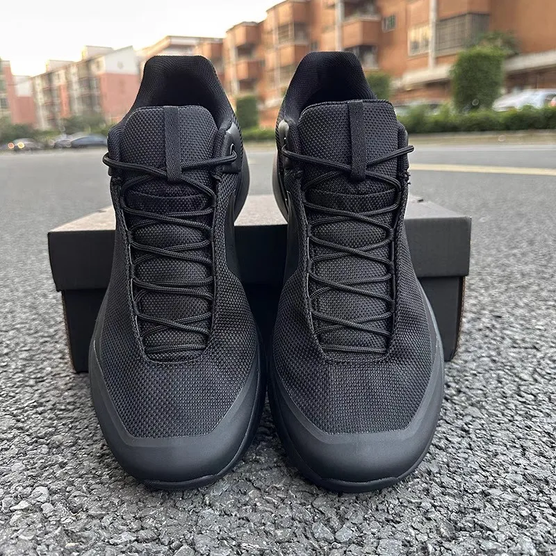 Scarpe da ginnastica leggere e resistenti all'usura da uomo, comode scarpe da corsa antiscivolo per sci di fondo, scarpe da corsa con piattaforma per esterni