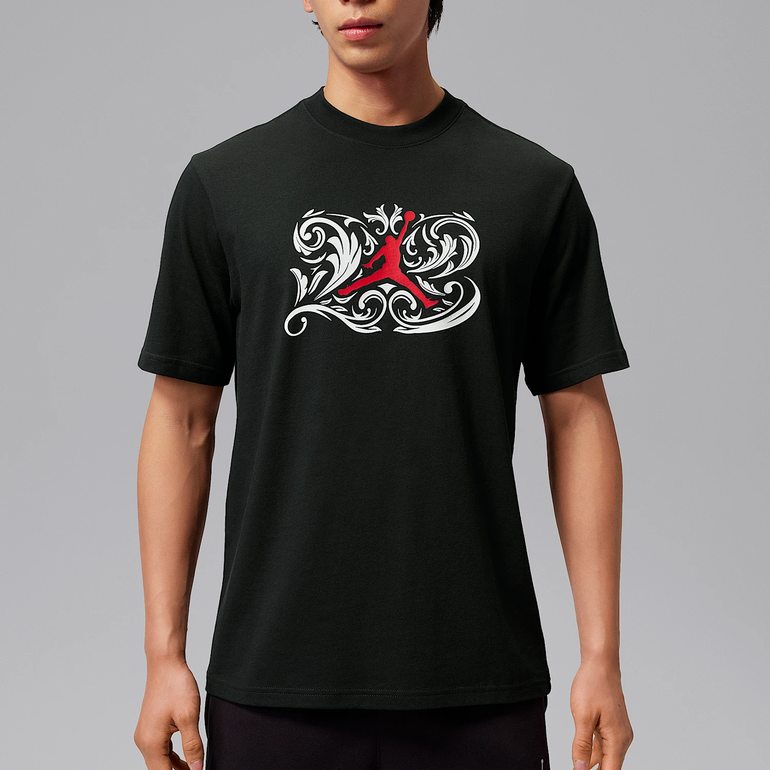 Nike Authentic Jordan Men's Breathable Fashion Casual Hooded Short sleeved T-shirt IV2440-010