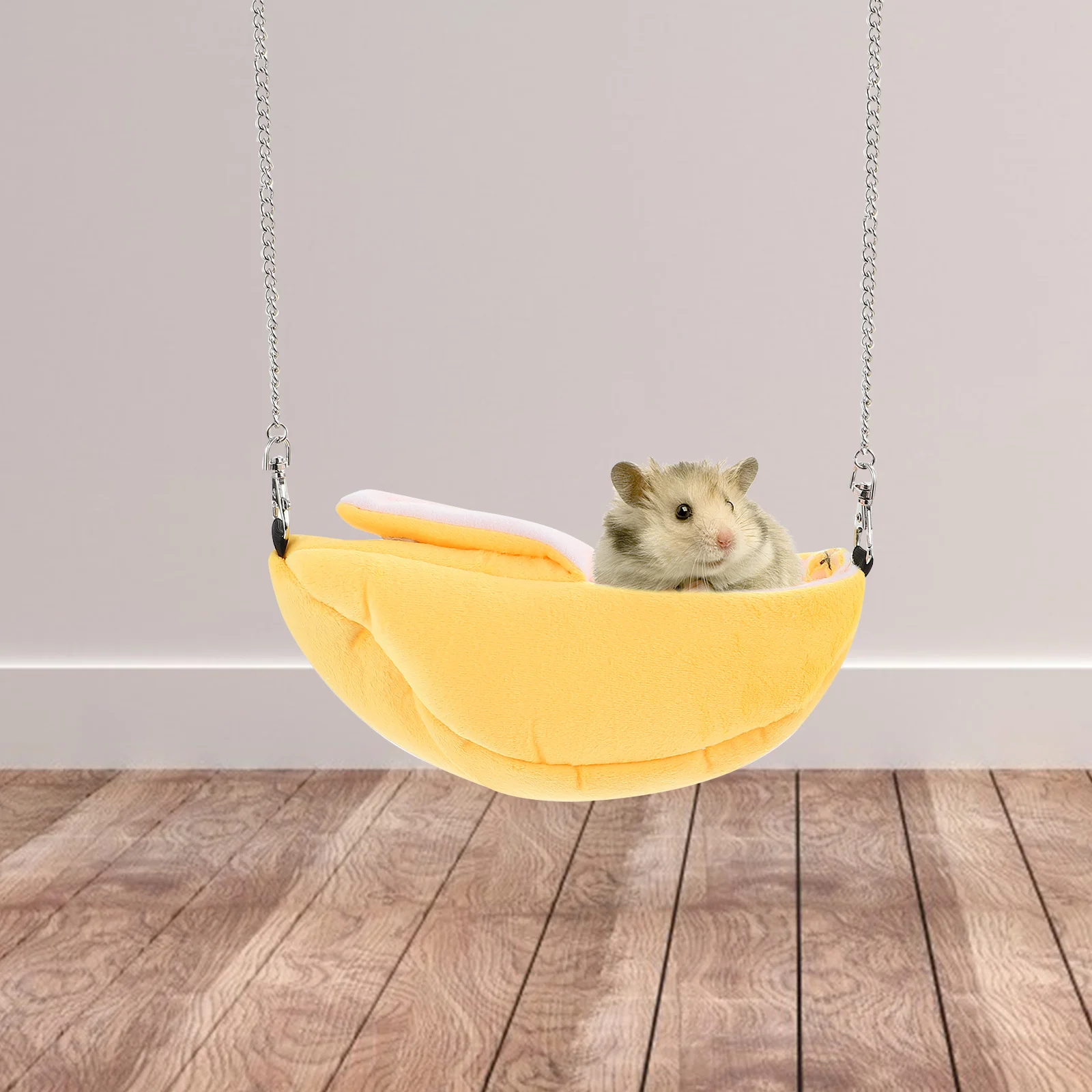 

Banana Hamster Bed Hanging Cotton Warm Nest for Small Animals Squirrel Mouse Sugar Glider Cage Accessories Cozy Home