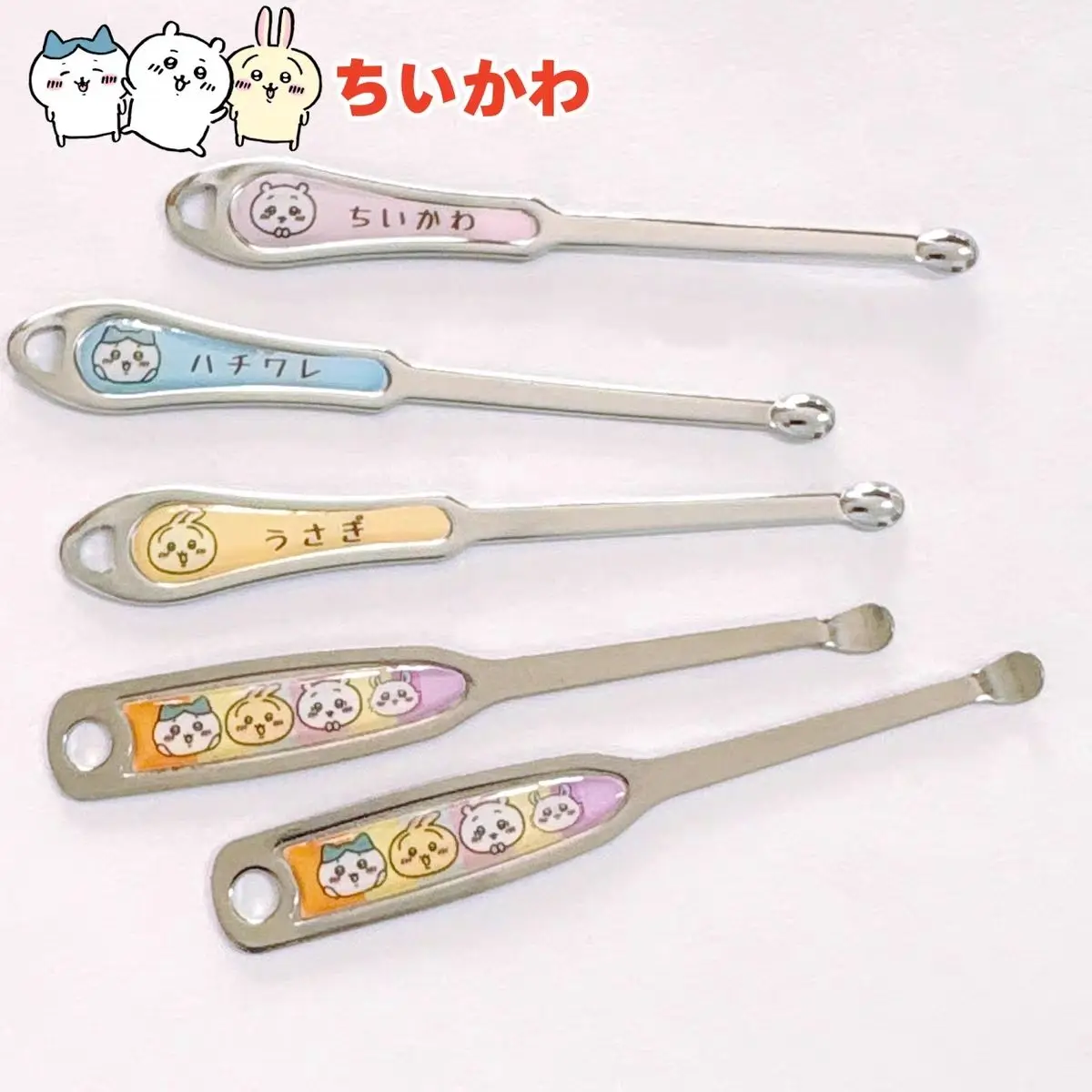 Chiikawa Japanese Style Cartoon Cute Nail Clipper Set Portable Manicure Kit Ear Pick Keychain Kawaii Fingernail Trimmer Gift Box