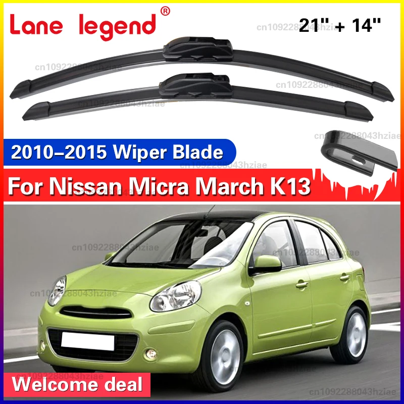 Auto Front Wischer Klingen Für Nissan Micra März K13 2010 2011 2012 2013 2014 2015 Reinigung Windschutzscheibe Windschutzscheibe Windows Pinsel